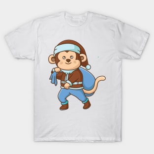 Monkey Santa T-Shirt